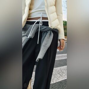 NWT Zara Double Waist Wide Leg Pants | Size M